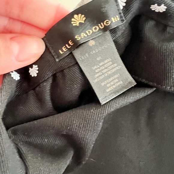 NWT LELE SADOUGHI Gingham Plaid Blue Pearl Embellishment Beret - Picture 6 of 6